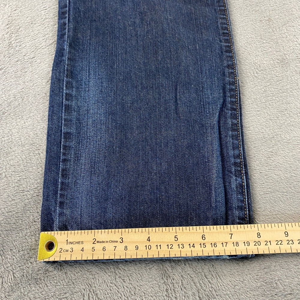 Hugo Boss Orange Jeans Mens 36x32 Blue Straight Leg Dark Wash Denim Casual - Picture 6 of 12